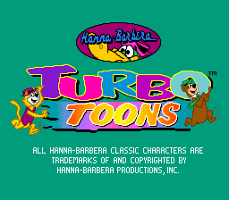 Turbo Toons Title Screen